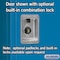 Salsbury Industries Wardrobe Locker, 36 in W, 18 in D, 78 in H, (3) Wide, (6) Openings, Blue 62368BL-U - alternate 3
